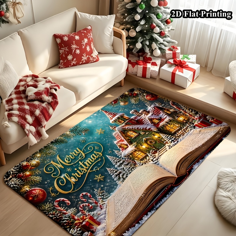 1 alfombra navideña plana en 2 - Commercial Book Printing Machines reseña y precio